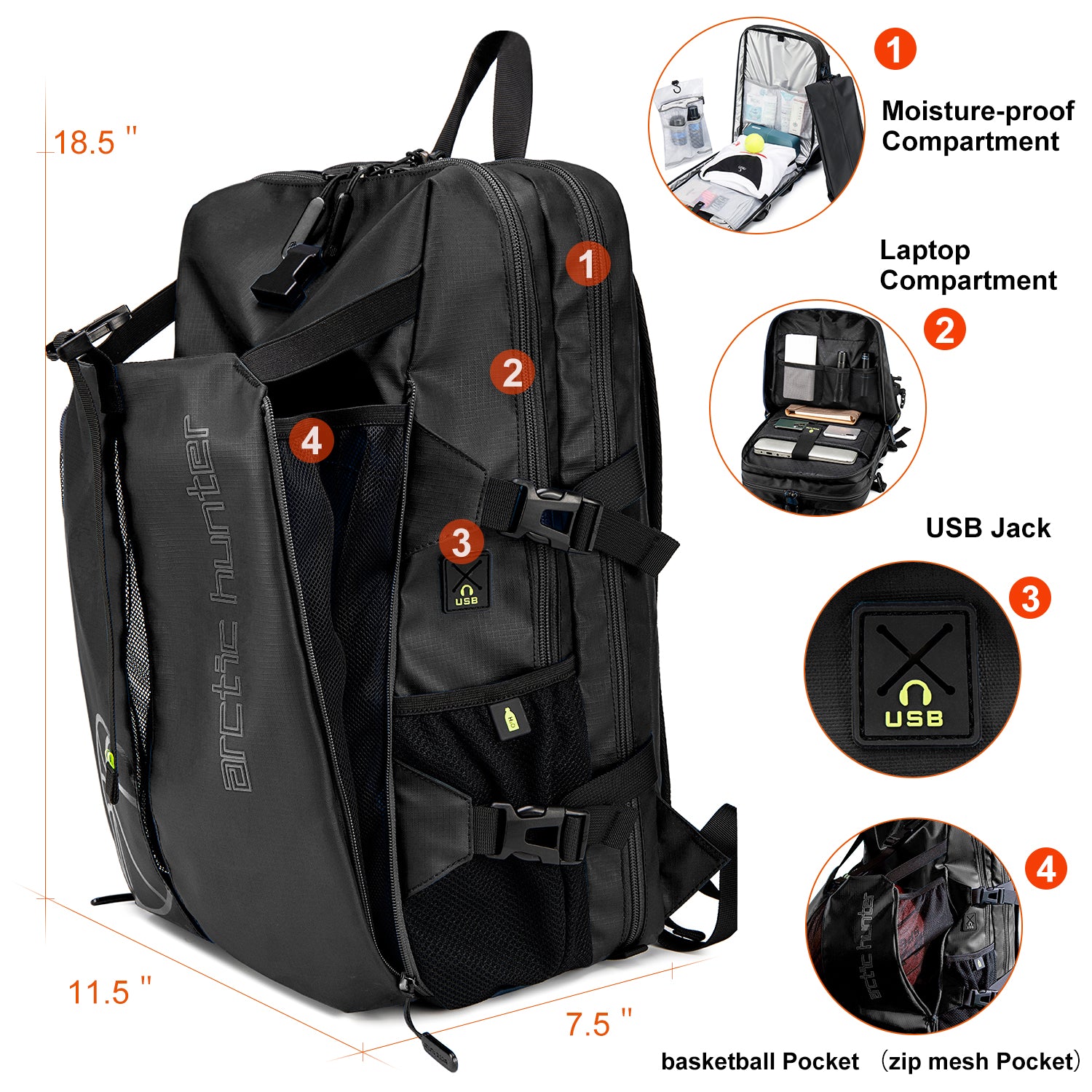 Mochila Arctic Hunter B00391